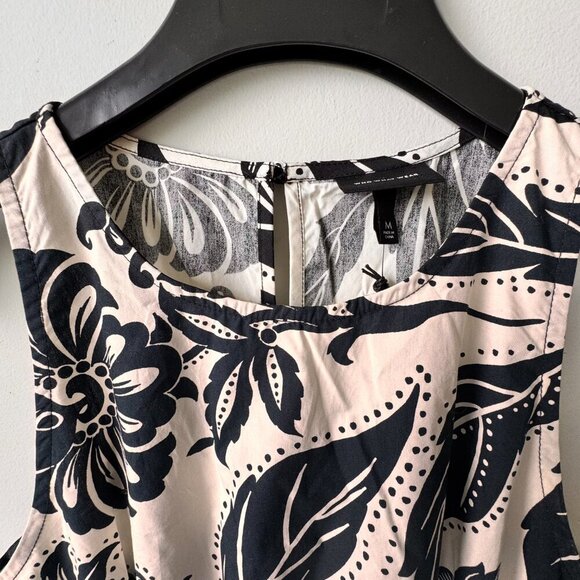 NWT Who What Wear Batik Floral Sleeveless Cut-Out Long Dress - Picture 3 of 12